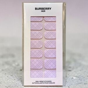 Burberry Her Light Pink Plaid Nail Wraps